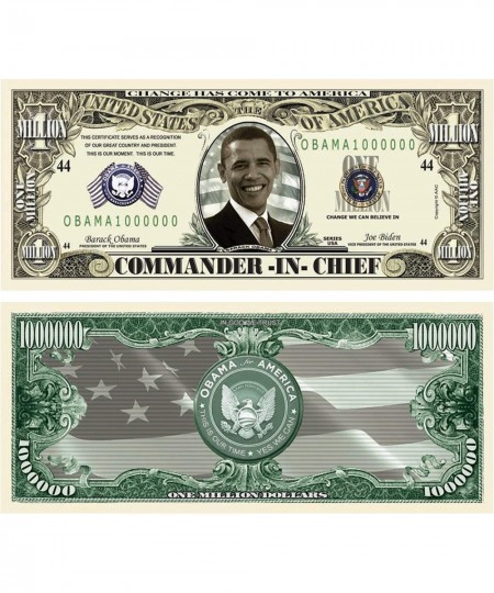 SET OF 10 BILLS-Barack Million Dollar Bills $17.08 - Gags & Practical Joke Toys