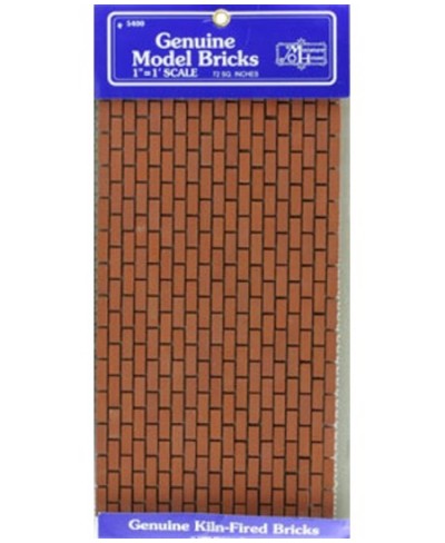 Dollhouse Miniature Mesh Sheet of Common Brick $61.43 - Dollhouse Accessories