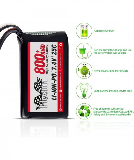 [New Version] 7.4V 800mAh RC Car Rechargeable Li-Po Battery & 1 pcs USB Charger Spare Replacement Parts Assessory 9130 9135 9...