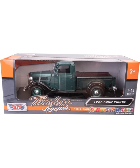 1937 Ford Pickup Truck Green 1:24 Diecast Car $37.79 - Kids' Play Trucks