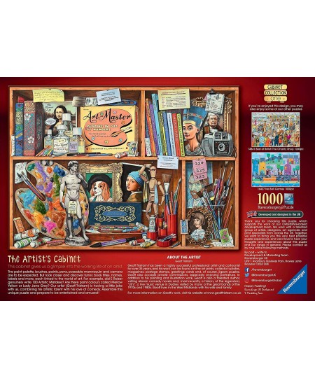 Artist's Cabinet 1000 Piece Jigsaw Puzzle for Adults - 14997 - Every Piece is Unique Softclick Technology Means Pieces Fit To...