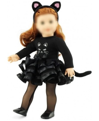 18 Inch Doll Clothes & Accessory Gift Set Toy Kids Girls | New Improved! | 18" Doll 5 PC Black Cat Costume Includes Cat Ears ...