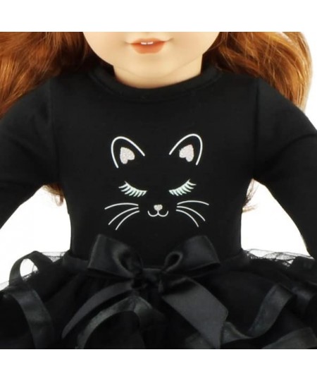 18 Inch Doll Clothes & Accessory Gift Set Toy Kids Girls | New Improved! | 18" Doll 5 PC Black Cat Costume Includes Cat Ears ...