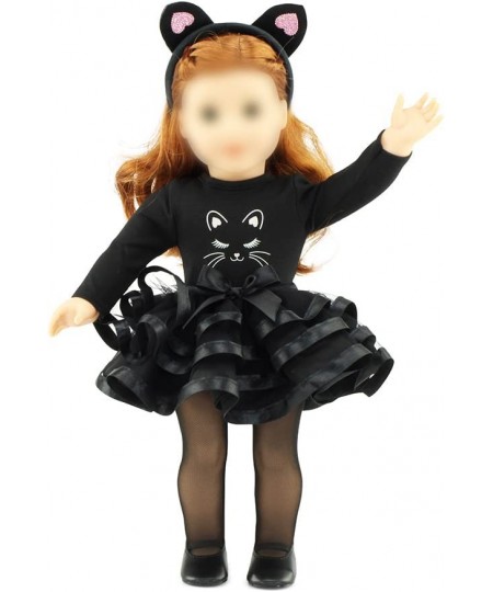 18 Inch Doll Clothes & Accessory Gift Set Toy Kids Girls | New Improved! | 18" Doll 5 PC Black Cat Costume Includes Cat Ears ...