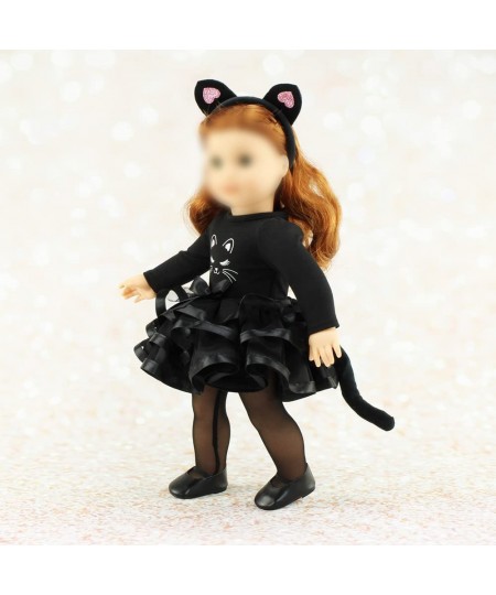 18 Inch Doll Clothes & Accessory Gift Set Toy Kids Girls | New Improved! | 18" Doll 5 PC Black Cat Costume Includes Cat Ears ...