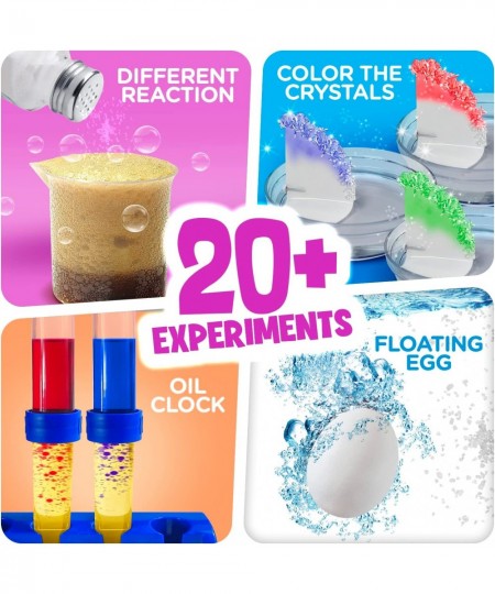 Kids Science Kit with Lab Coat Gift Set - Over 20 Experiments for Kids 4-6 $59.61 - Educational Science Kits