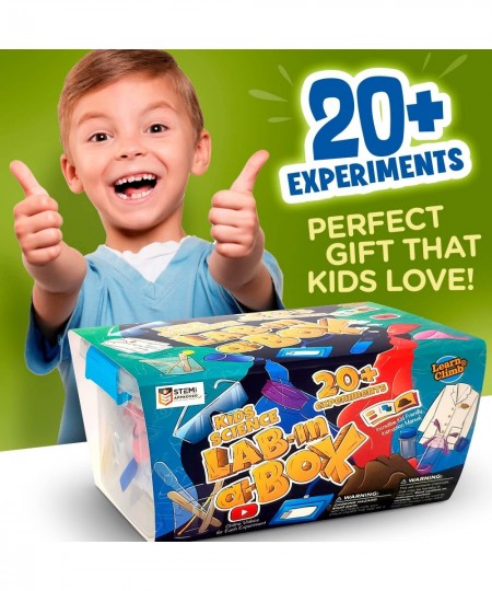 Kids Science Kit with Lab Coat Gift Set - Over 20 Experiments for Kids 4-6 $59.61 - Educational Science Kits