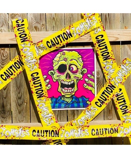 Pin the eyeball on the Zombie game and Zombie Caution tape $20.28 - Gags & Practical Joke Toys