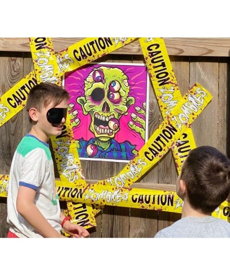 Pin the eyeball on the Zombie game and Zombie Caution tape $20.28 - Gags & Practical Joke Toys