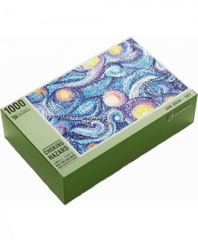 Van Gogh Sky Jigsaw Puzzle - Starry Night-Inspired Difficult Puzzles for Adults 1000 Pieces-Durable Cardboard Vibrant Colors-...