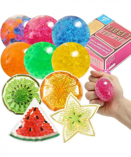 Sensory Water Beads Toy for Kids 10 Pack Fidget Stress Balls Toys for Autism/ Anxiety Relief for Adults (Balls) $26.68 - Sque...