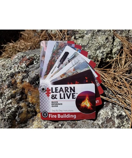 Learn & Live Educational Card Set with Durable Waterproof Compact Design and Essential Outdoor Skills for Hiking Camping and ...