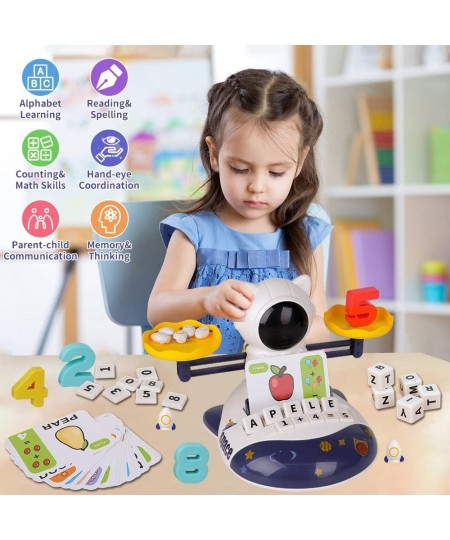 3 in 1 Math Game Toys for Kids 3 4 5 6 7 Year Old Preschool Learning Activities for Toddlers Space Balance Learning Toys with...