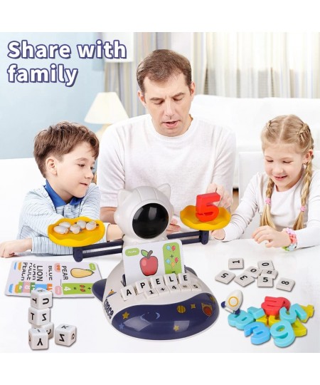 3 in 1 Math Game Toys for Kids 3 4 5 6 7 Year Old Preschool Learning Activities for Toddlers Space Balance Learning Toys with...