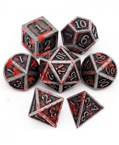 Bloodstained Metal DND Dice Set Blood Polyhedral RPG Dice for Dungeons and Dragons Gift TTRPG Spooky Halloween Dice $23.33 - ...