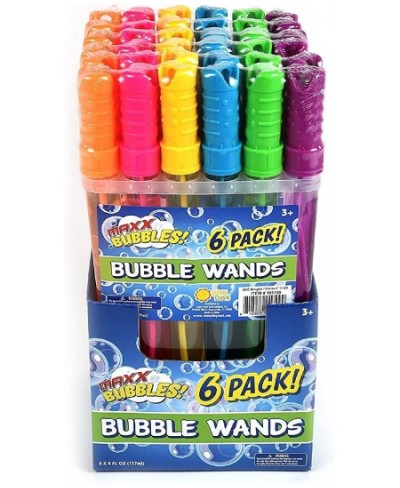 Maxx Bubbles 4oz Bubble Wands – 6 Pack Bubble Wand Toy | Summer Fun Outdoor Birthday Party Favors for Kids 101799 $14.37 - Bu...