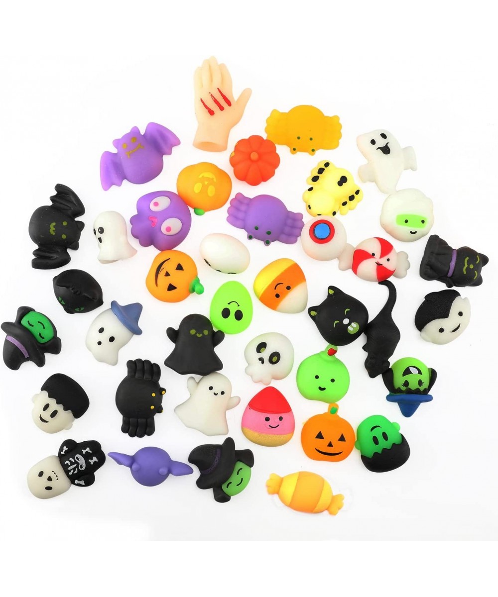 40 PCS Halloween Mochi Squishy Toys Halloween Toys in Bulk Ghost Spider Pumpkin Squishy Halloween Treat Gifts for Halloween P...