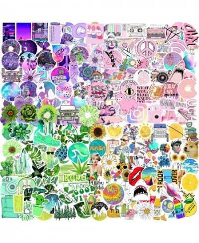 206PCS VSCO Cute Stickers for Girls Yellow Purple Pink Green Colorful Vinyl Graffiti Decals for Water Bottle Laptop Teens Kid...