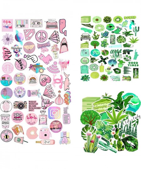 206PCS VSCO Cute Stickers for Girls Yellow Purple Pink Green Colorful Vinyl Graffiti Decals for Water Bottle Laptop Teens Kid...