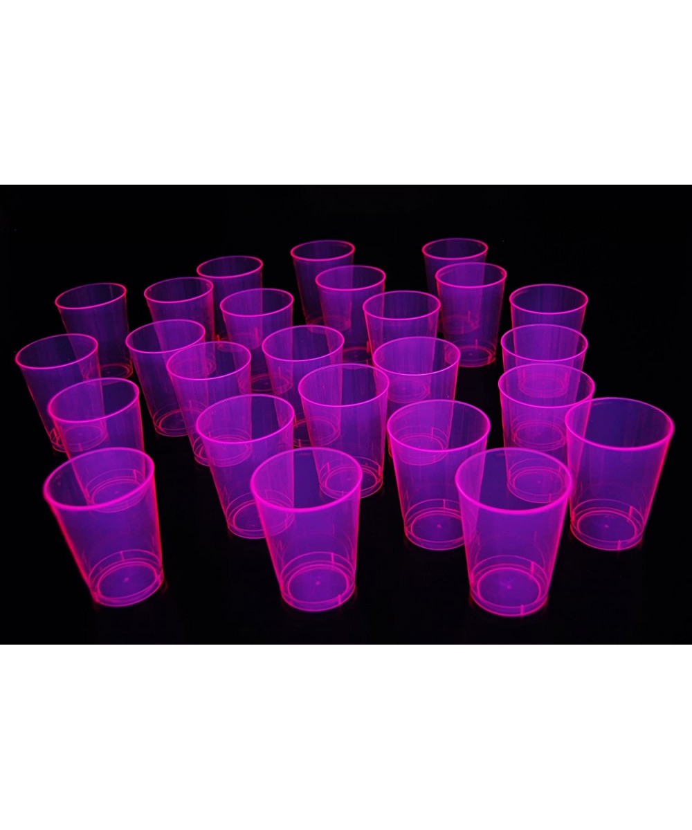 100ct Blacklight Reactive 10oz Party Cups + 5 Blacklight Balloons (Neon Pink) $68.94 - Kids' Party Tableware