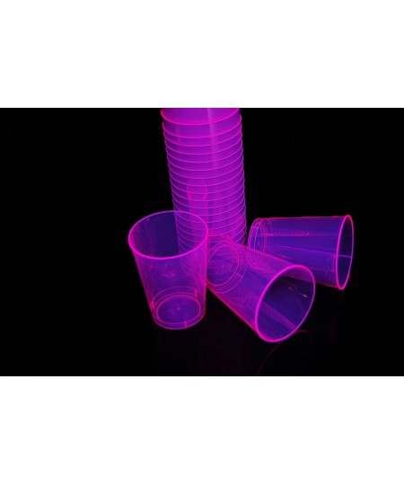 100ct Blacklight Reactive 10oz Party Cups + 5 Blacklight Balloons (Neon Pink) $68.94 - Kids' Party Tableware