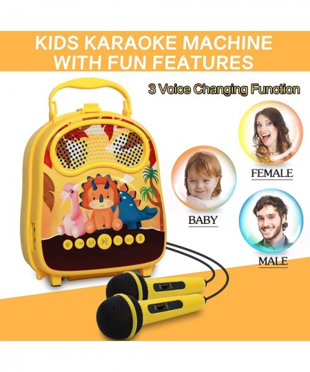 Kids Karaoke Machine for Boys with 2 Microphones Toddler Karaoke Machine for Girls Children Bluetooth Karaoke Machine Kids Ka...