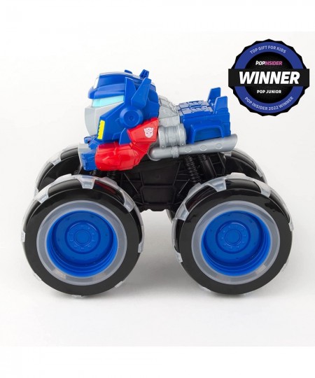 Transformers Optimus Prime Monster Treads – Monster Trucks with Light Up Wheels – Transformers Toy – Girls and Boys Ages 3 Ye...