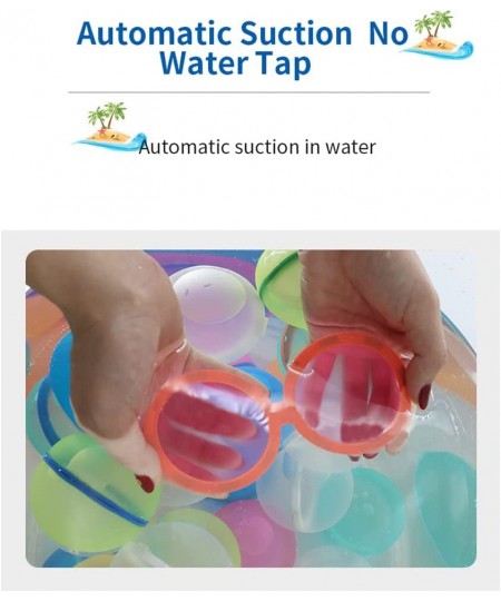 2PCS Magnetic Reusable Water Balloons Waterfall Ball Toy Water Absorbent Ball Novel Waterfall Ball Toy Reusable Water Balloon...