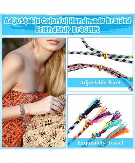 20 Pieces Nepal Woven Friendship Bracelets Adjustable Handmade Ethnic Boho Colorful Braided Bracelets for Adults Teen $17.58 ...