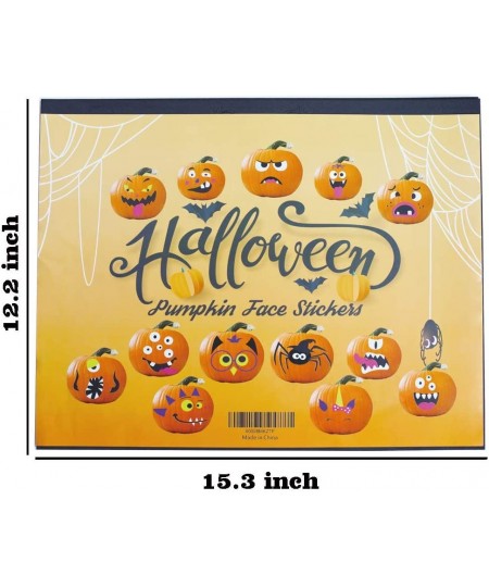 26 Sets Halloween Foam Pumpkin Decoration Stickers Self Adhesive 3D Pumpkin Face Decorating Stickers Craft for Parties Kids S...