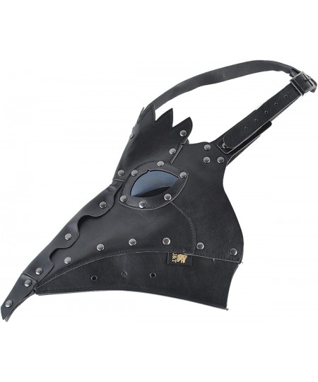 Plague Doctor Mask Birds Long Nose Beak Faux Leather Steampunk Halloween Costume Props Black $41.93 - Kids' Dress-Up Accessories