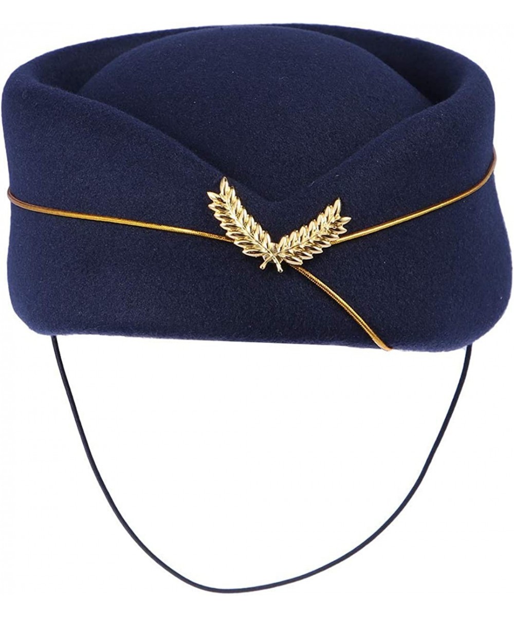 Air Hostess Hat Stewardess Hat Flight Attendant Hat Stewardess Cap for Costume Cosplay Costume Accessories - Navy Blue $27.02...