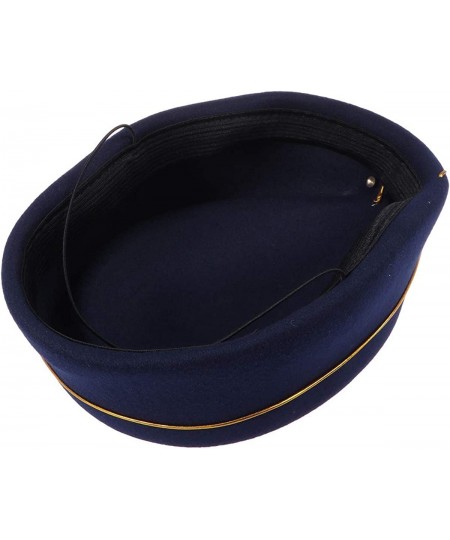 Air Hostess Hat Stewardess Hat Flight Attendant Hat Stewardess Cap for Costume Cosplay Costume Accessories - Navy Blue $27.02...