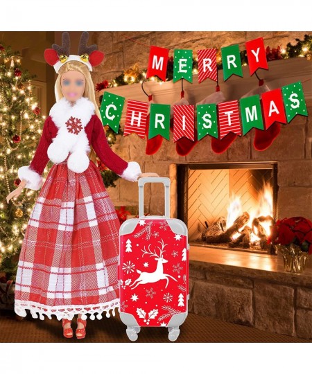 Doll Accessories Doll Clothes and Accessories Dolls Christmas Costume Set Doll Travel Set Fit for 11.5 Inch Girl Doll(2 Doll ...