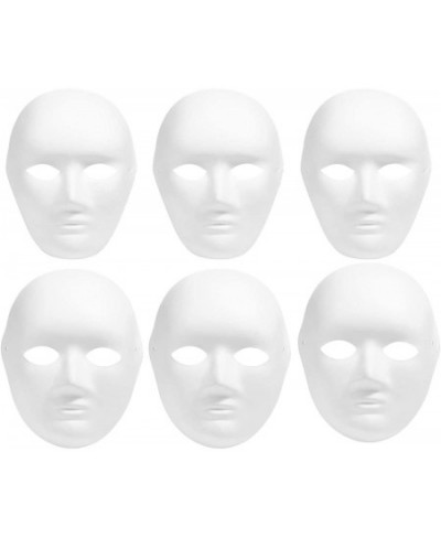 12 Pack DIY Full Face Cosplay Mask White DIY Blank Painting Mask Hip-Hop Dance Ghost Cosplay Fancy Dress Halloween Masquerade...