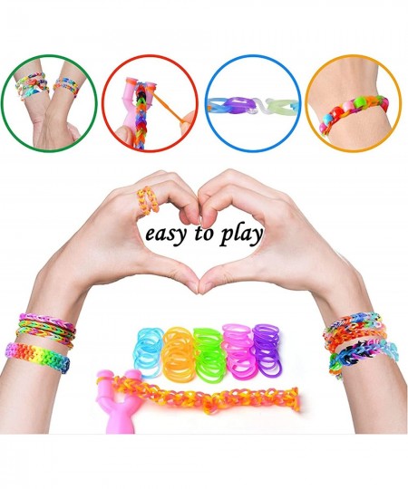 Rubber Band Bracelet Kit Loom Bracelet Making Kit for Girl Rubber Bands Refill Loom Kit Rubber Bands for Bracelet Making Kits...