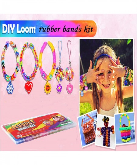 Rubber Band Bracelet Kit Loom Bracelet Making Kit for Girl Rubber Bands Refill Loom Kit Rubber Bands for Bracelet Making Kits...