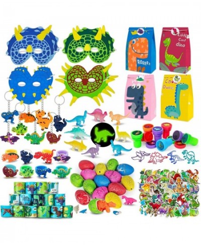 128 Pcs Dinosaur Party Favors for Kids Dinosaur Themed Birthday Party Decorations Gift Bags Mask Stickers Bulk Toys for Boys ...