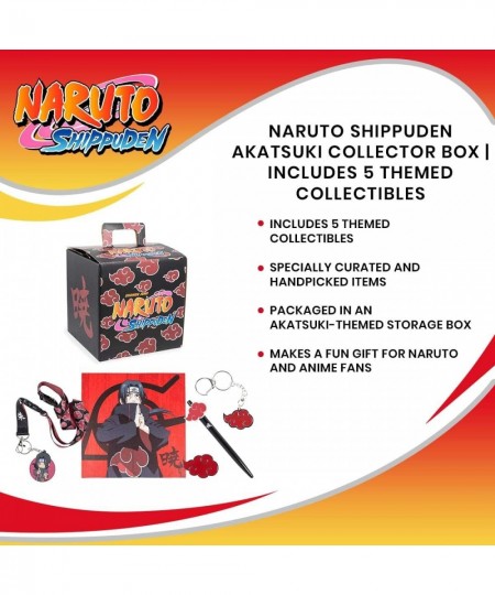 Shippuden Akatsuki Collector Looksee Box Items | Itachi Uchiha Accessories | Geeky Gift Box | 5 Themed Toy Collectibles $58.7...