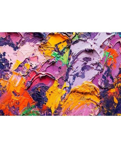 Abstract Modern Art - 1000 Piece Jigsaw Puzzle - Colorful Puzzle of Textured Oil Painting - Fun Challenge for Adults Teens an...