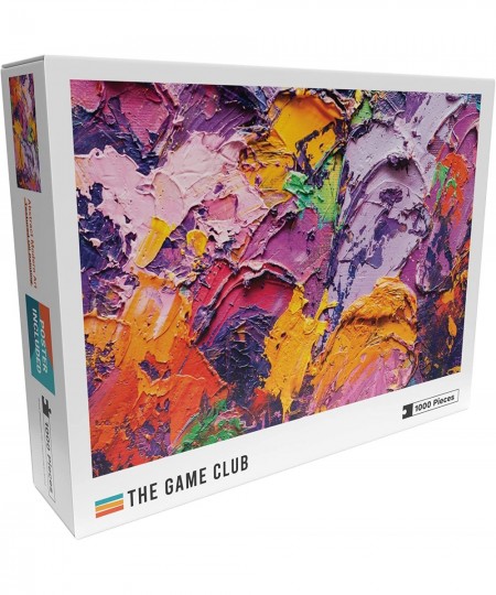 Abstract Modern Art - 1000 Piece Jigsaw Puzzle - Colorful Puzzle of Textured Oil Painting - Fun Challenge for Adults Teens an...