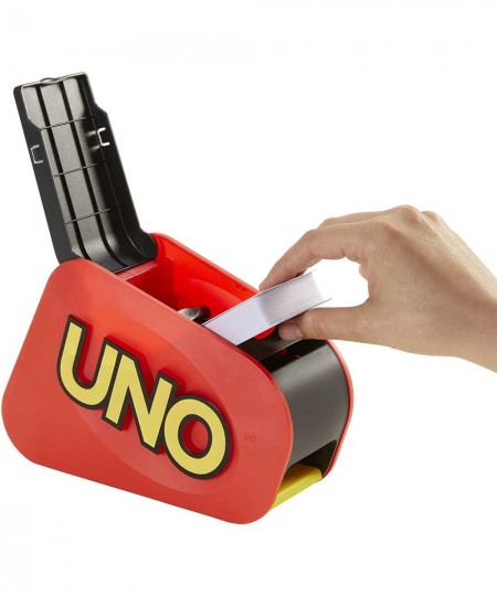 UNO Extreme Card Game Featuring Random-Action Launcher with Lights & Sounds & 112 Cards Kid Teen & Adult Game Night Gift Ages...