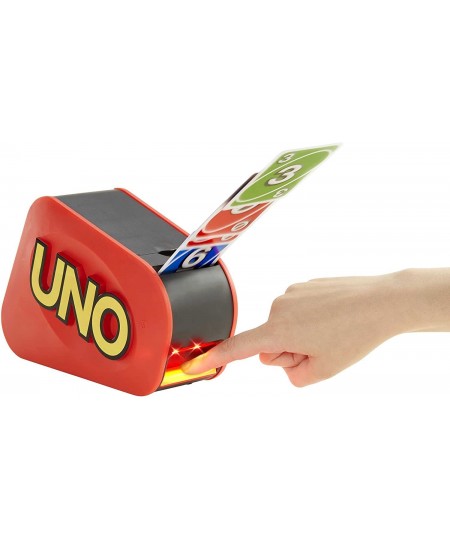 UNO Extreme Card Game Featuring Random-Action Launcher with Lights & Sounds & 112 Cards Kid Teen & Adult Game Night Gift Ages...