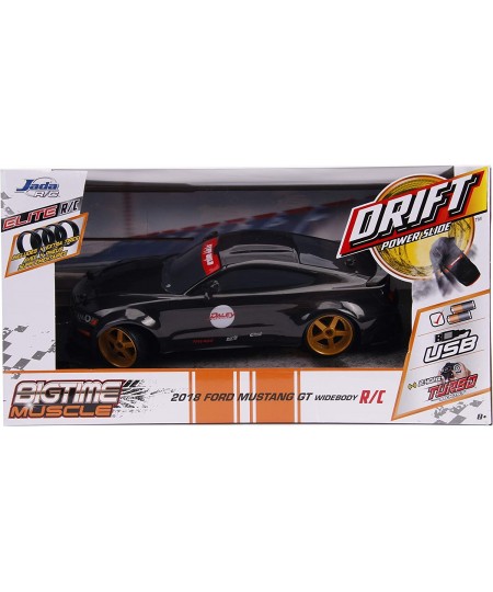 Big Time Muscle Drift 1:10 Scale RC 2019 Ford Mustang - Wide Body Black $69.32 - Remote & App Controlled Vehicles