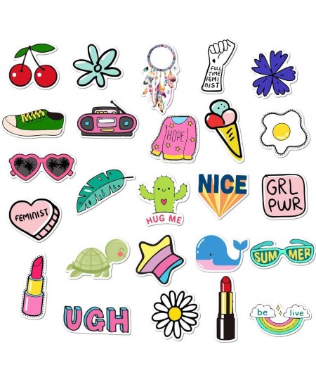 Cute Stickers for Water Bottles 50 pcs Vsco Stickers Laptop Waterproof Stickers Pack Cute Aesthetics Stickers for Teens Girls...