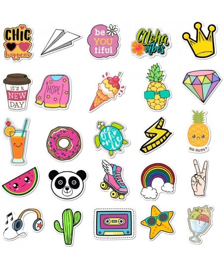 Cute Stickers for Water Bottles 50 pcs Vsco Stickers Laptop Waterproof Stickers Pack Cute Aesthetics Stickers for Teens Girls...