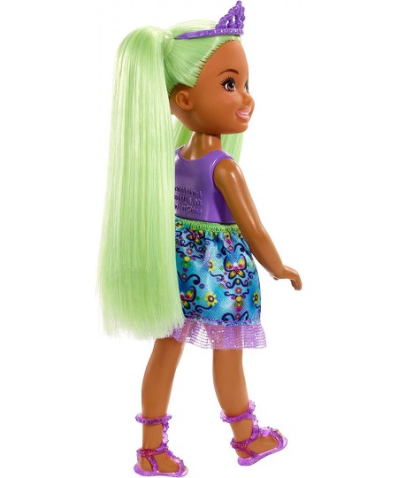 Dreamtopia Chelsea Sprite Doll 7-inch with Green Hair Wearing Fashion and Accessories Multi (GJJ95) $43.54 - Dolls