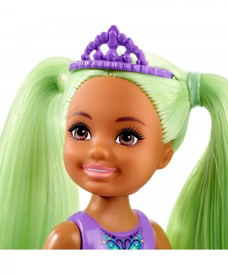 Dreamtopia Chelsea Sprite Doll 7-inch with Green Hair Wearing Fashion and Accessories Multi (GJJ95) $43.54 - Dolls