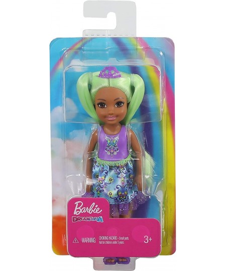 Dreamtopia Chelsea Sprite Doll 7-inch with Green Hair Wearing Fashion and Accessories Multi (GJJ95) $43.54 - Dolls