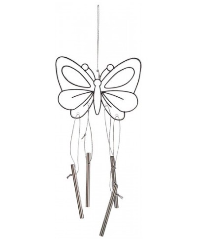 EF779 Butterfly Suncatcher Windchimes - Pack of 3 Craft Set for Kids to Decorate Novelty Toys for Children Perfect Party Loot...